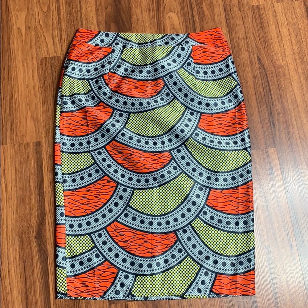 African Print Pencil Skirt